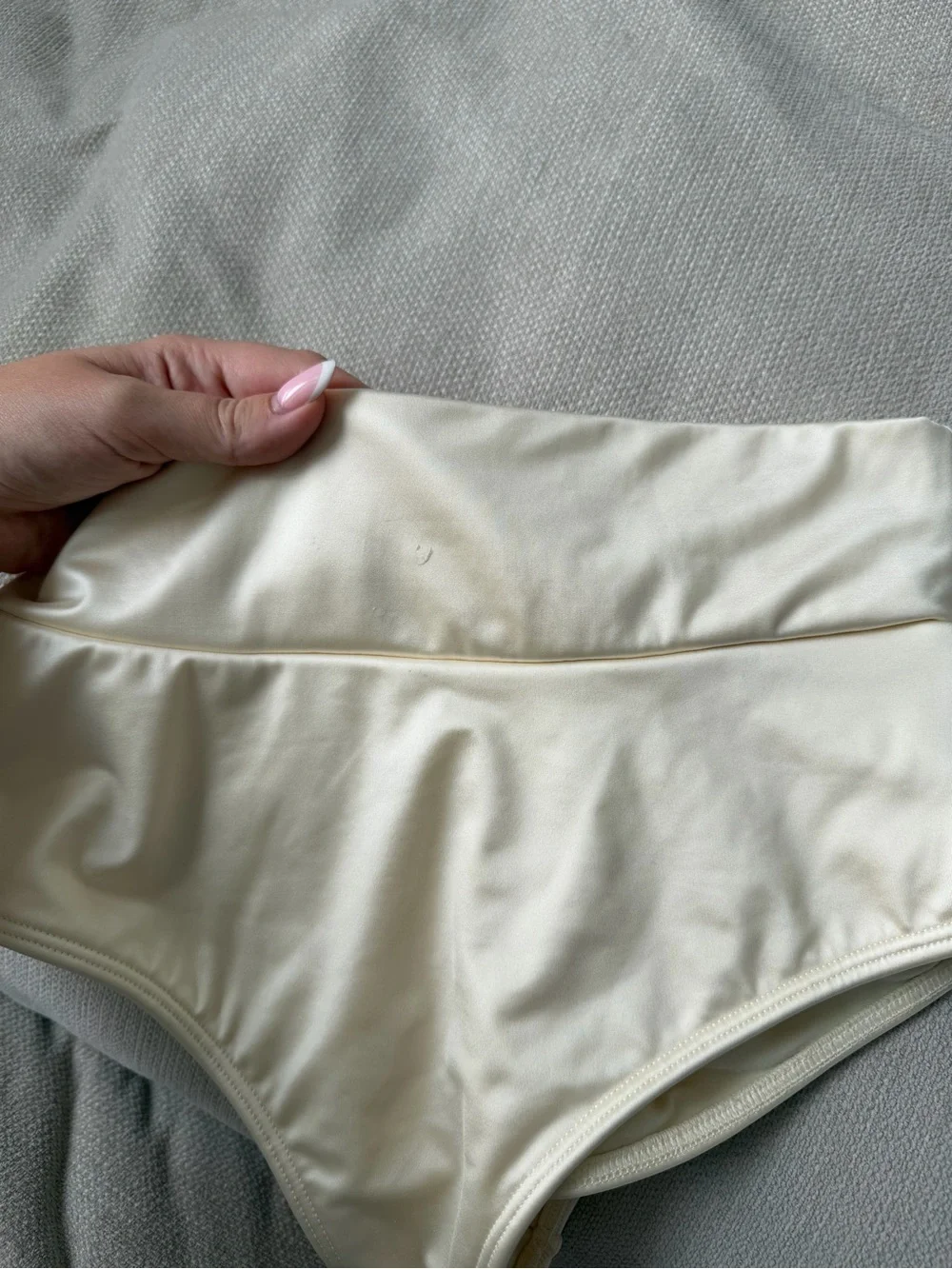 Montce Cream Silkie High Rise Bottoms